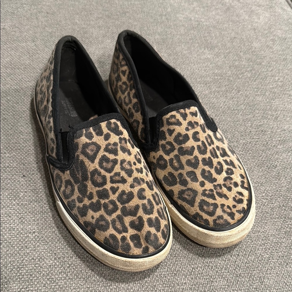Leopard Print Slip-On Women's Shoes